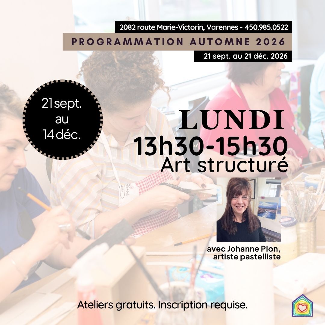 Art structuré avec Jo-Anne Pion, pastelliste