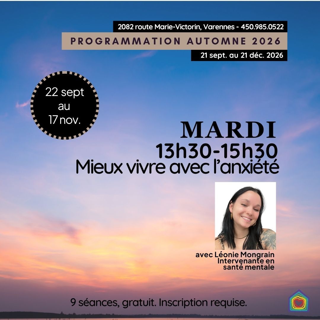 Mieux vivre avec l'anxiété