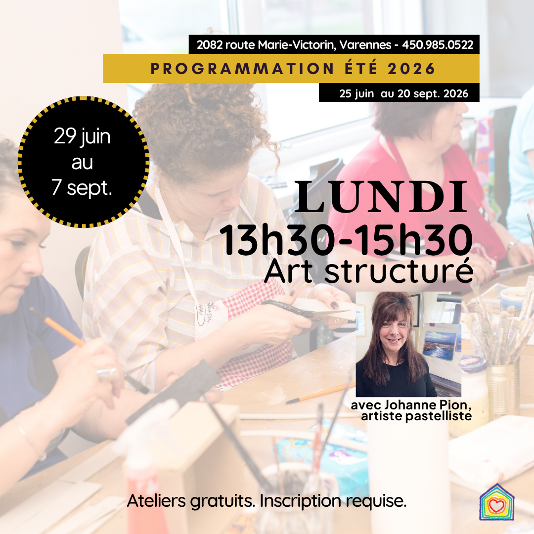 Art structuré avec Jo-Anne Pion, pastelliste