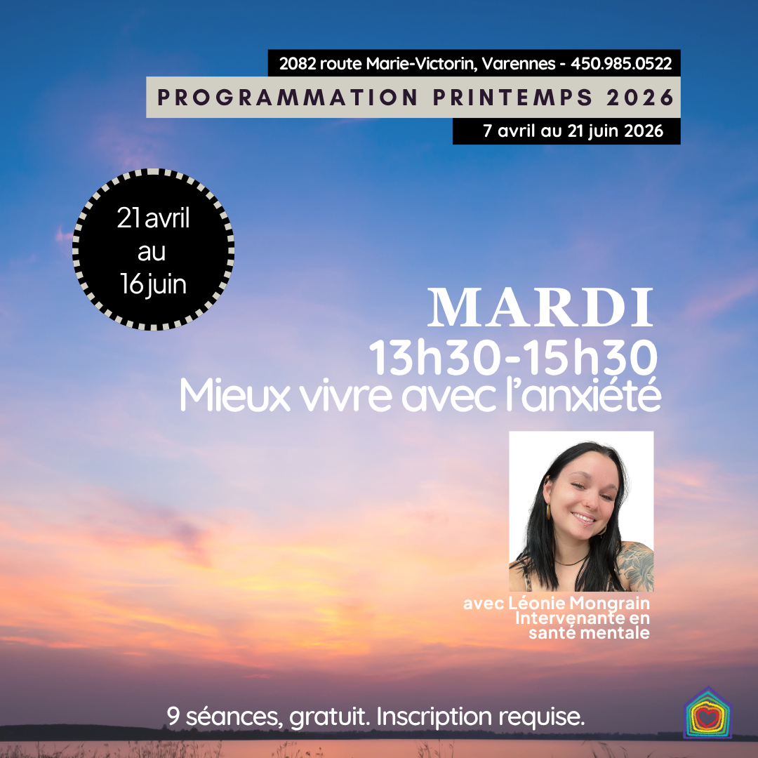 Mieux vivre avec l'anxiété