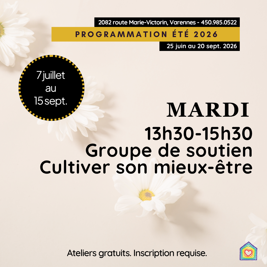 Groupe de soutien Cultiver son mieux-être