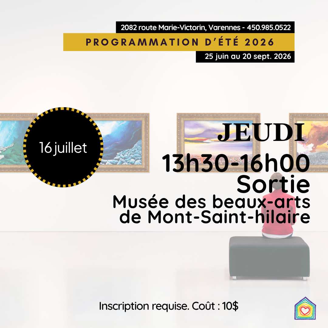 Sortie - Musée des beaux-arts de Mont Saint-Hilaire