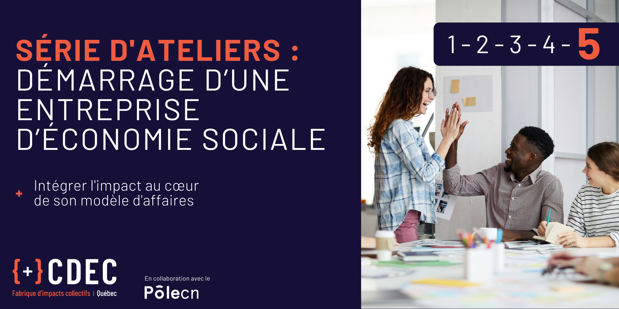 ATELIER 5 - Intégrer l'impact au cœur de son modèle d'affaires