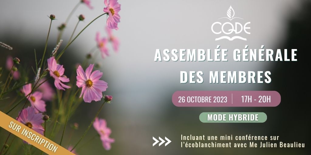 Assemblée générale des membres 2023