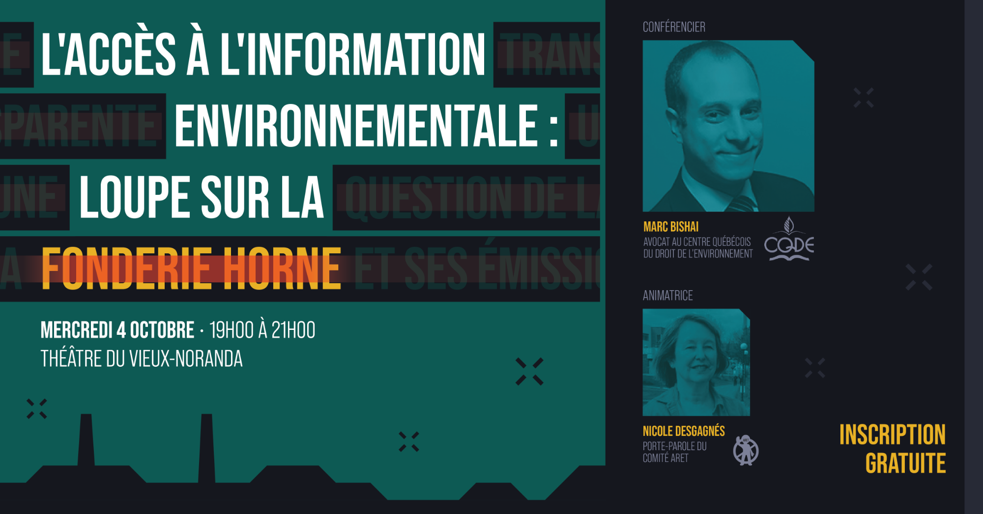 Conférence | L’accès à l’information environnementale : loupe sur la Fonderie Horne