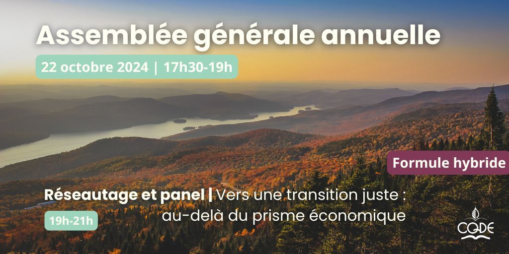 AGA 2024 et panel « Vers une transition juste : au-delà du prisme économique »