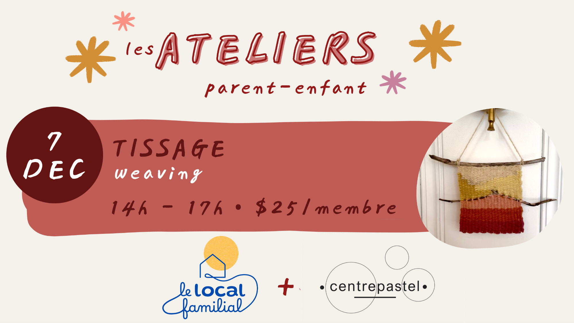 Atelier Parent-Enfant: Tissage