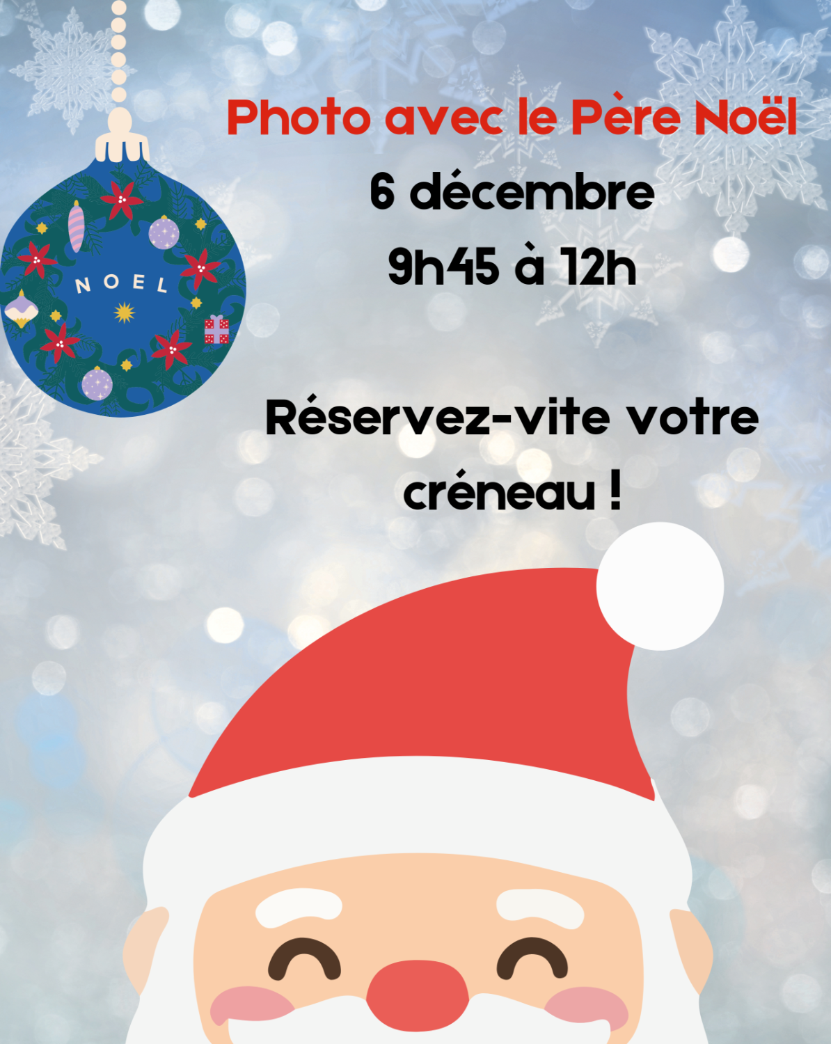 Photo avec le père Noël