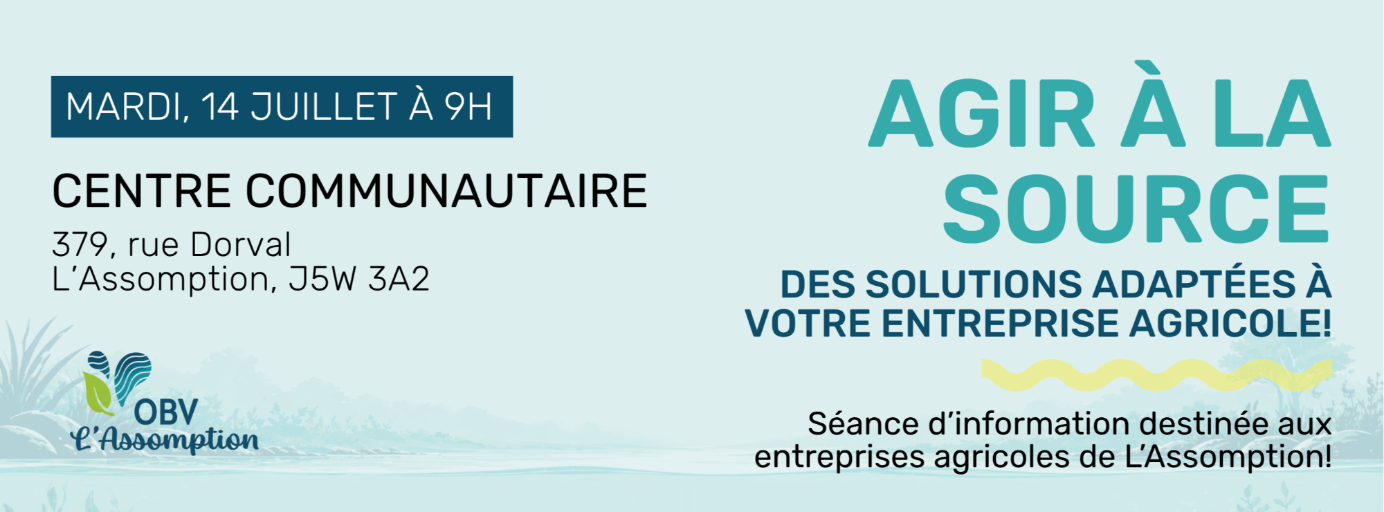 Agir à la source: des solutions adaptées à votre entreprise agricole!