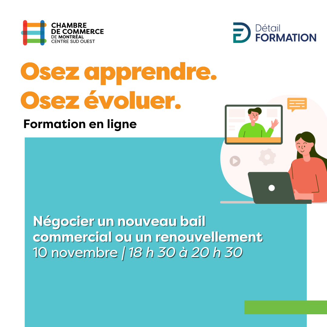 Formation - Négocier un nouveau bail commercial ou un renouvellement