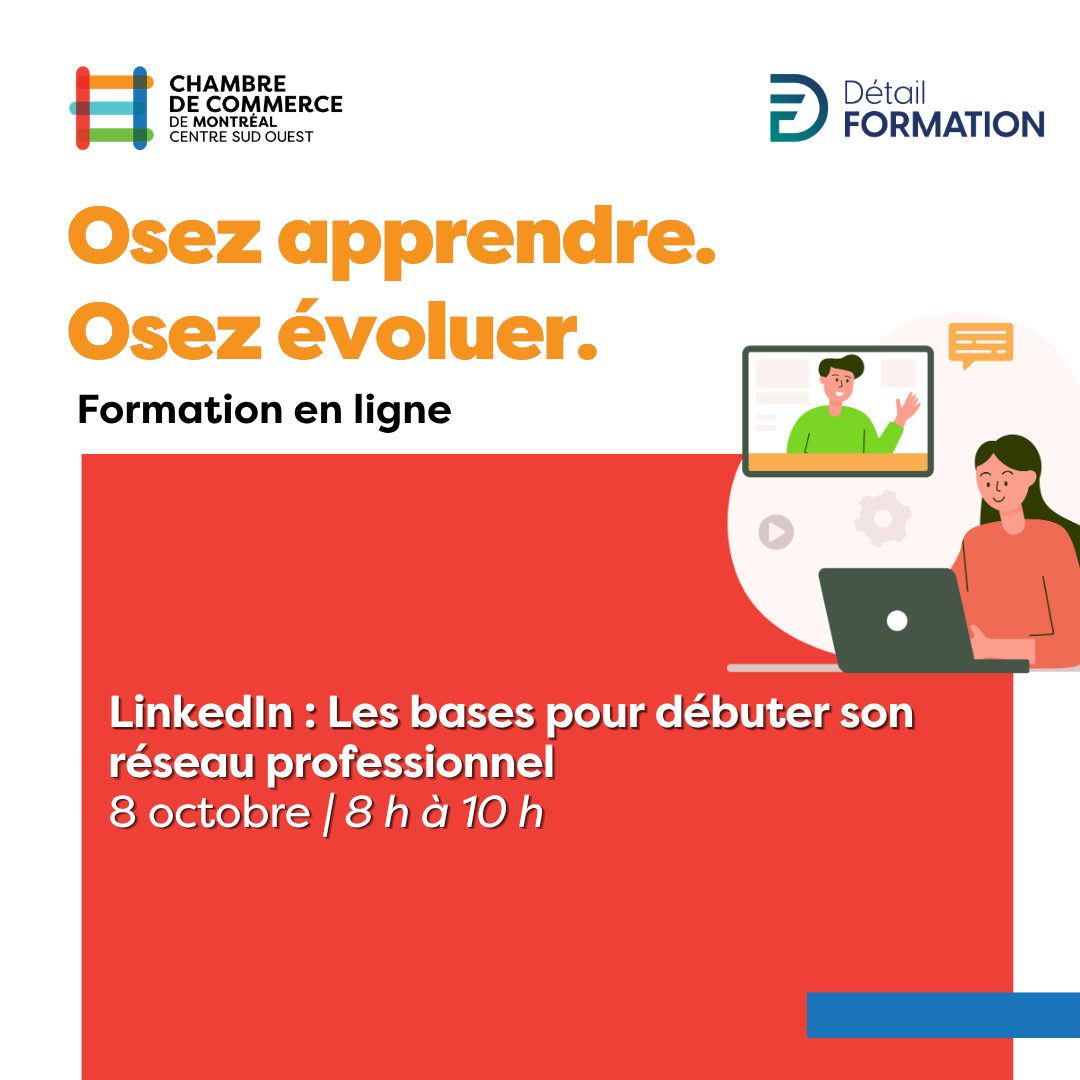 Formation - Linkedin : Les bases pour développer son réseau professionnel  – NOUVEAU