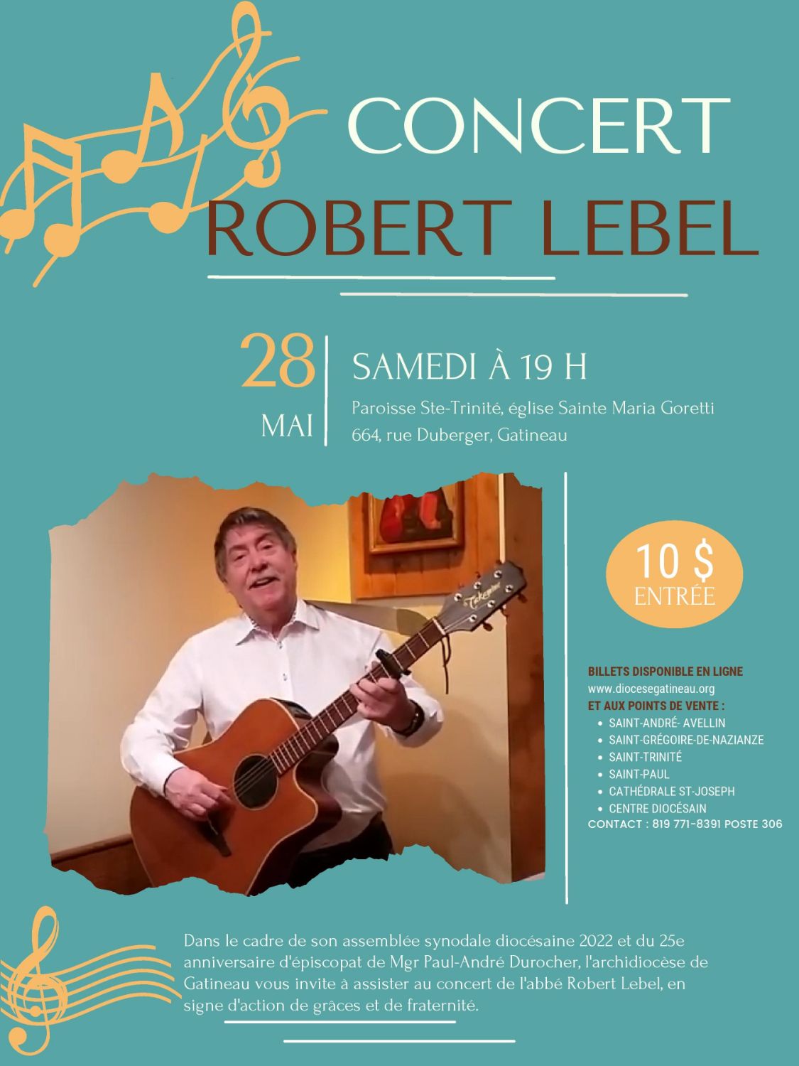 Robert Lebel Live at Sainte Trinité Parish