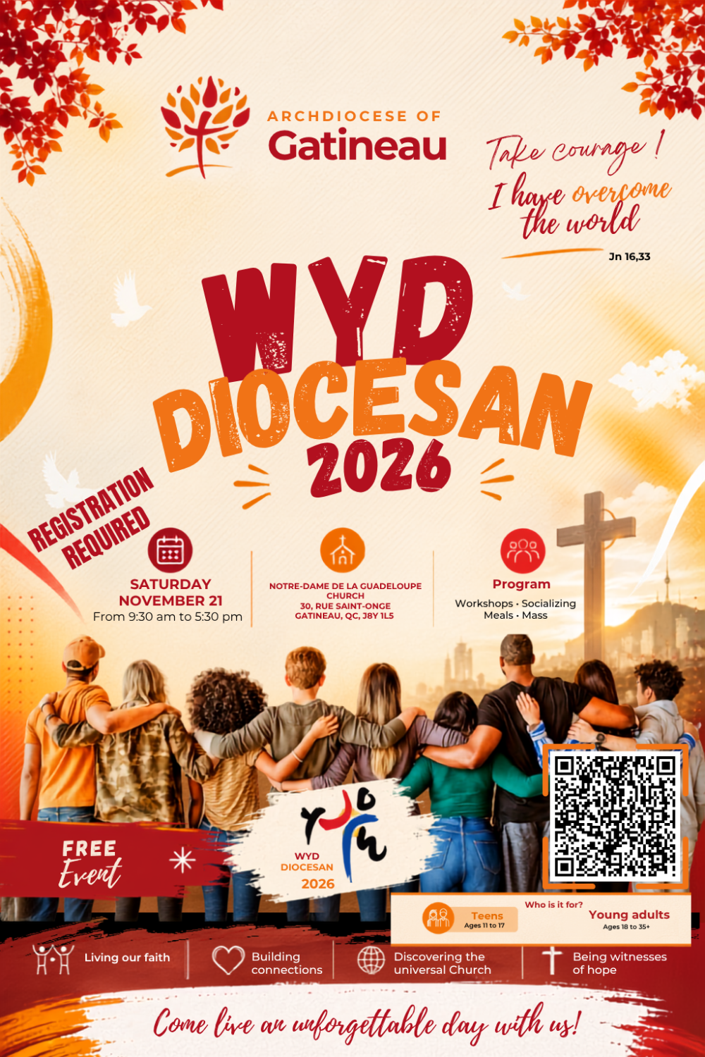 Diocesan World Youth Day 2026 (Free Event).