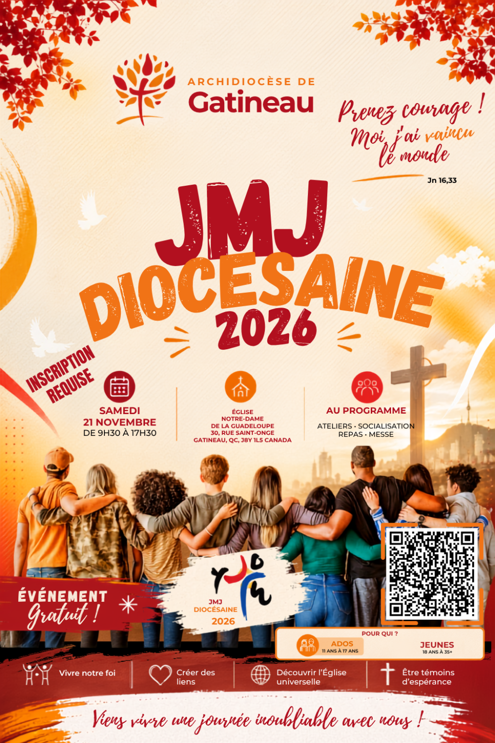 JMJ Diocésaine 2026 (évènement gratuit)