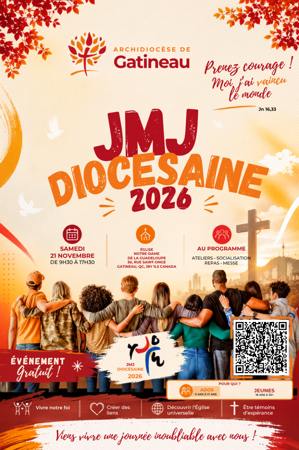 JMJ Diocésaine 2026 (évènement gratuit)