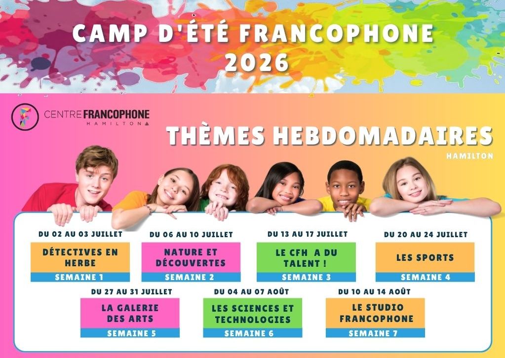 2026 - Camps d'été du CFH - HAMILTON- 5 à 11 ans