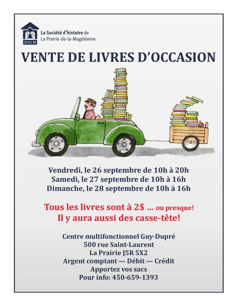 Ventes de livres d'occasion - SHLM