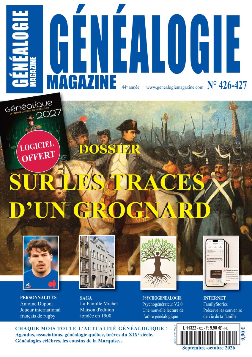 Généalogie Magazine n426-427 Article de Jeanne Maltais
