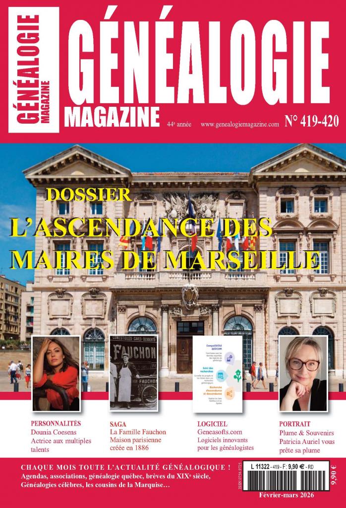Généalogie Magazine n419-420 Article de Jeanne Maltais