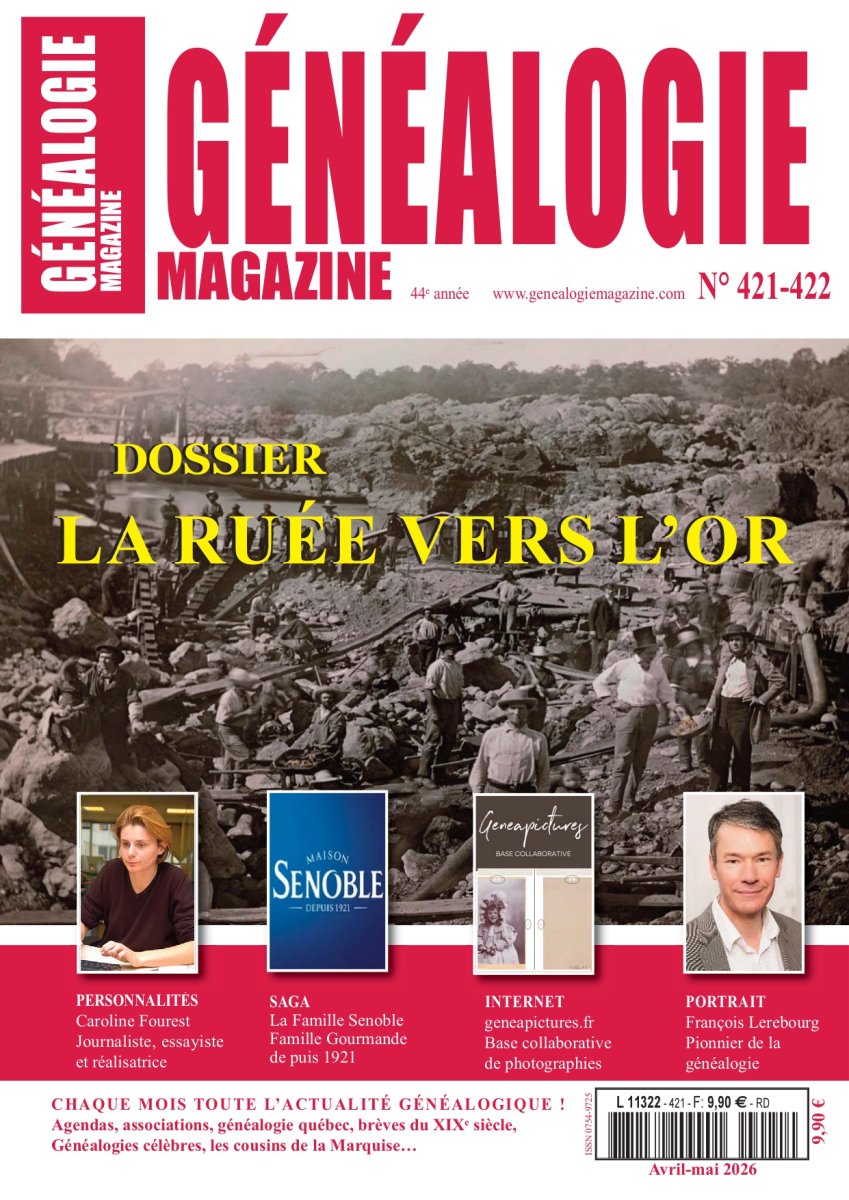 Généalogie Magazine n421-422 Article de Jeanne Maltais
