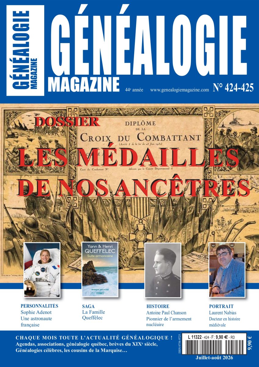 Généalogie Magazine n424-425 Article de Jeanne Maltais
