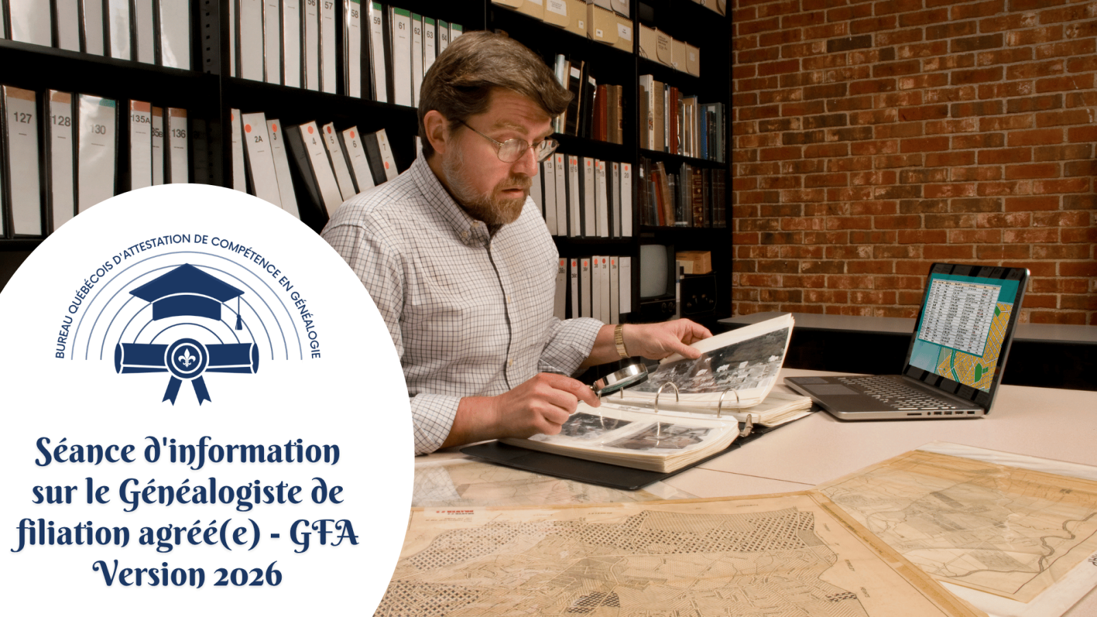 Séance d'information sur l'attestation Généalogiste de filiation agréé(e) GFA version 2026