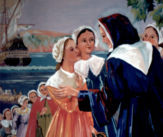 Marguerite Bourgeoys : Les Filles du Roy - Archives Congrégation de Notre-Dame - Montréal (Collection Archives des arts, 0605)