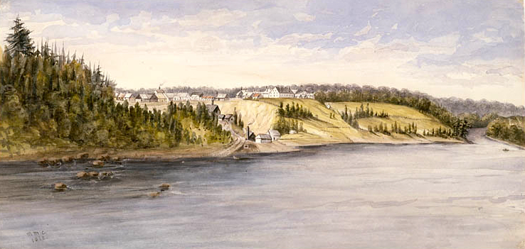 Les vieilles forges du Saint-Maurice, Canada-Est, ca. 1841-1842 - Millicent Mary Chaplin, 1790-1858