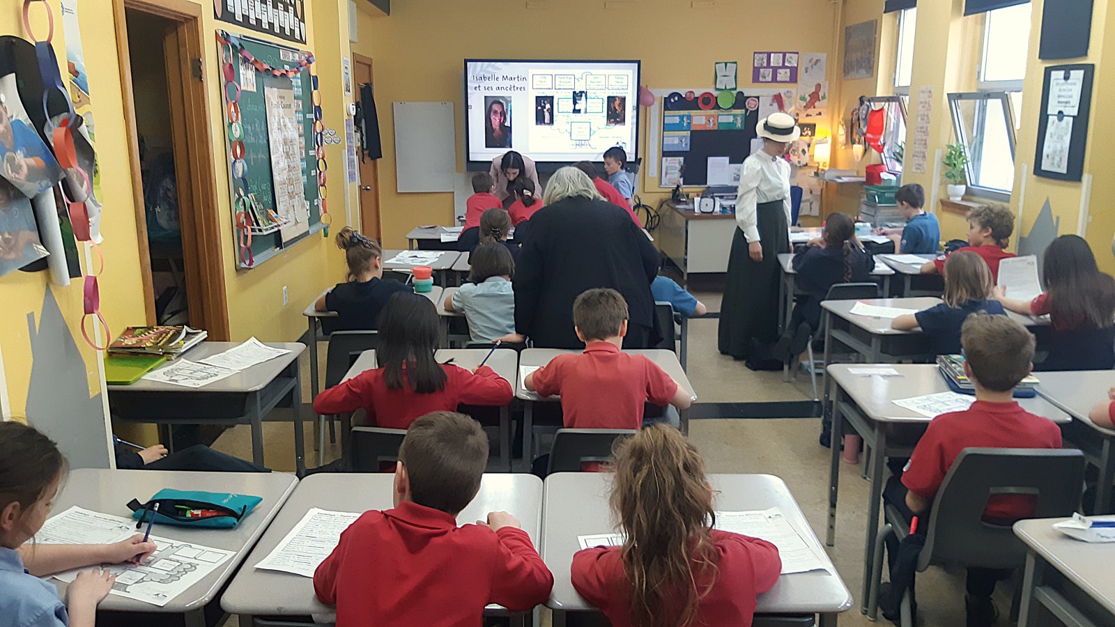 La classe de Stéphanie Davignon, enseignante à La Petite Académie, Saint-Hyacinthe (3e primaire)