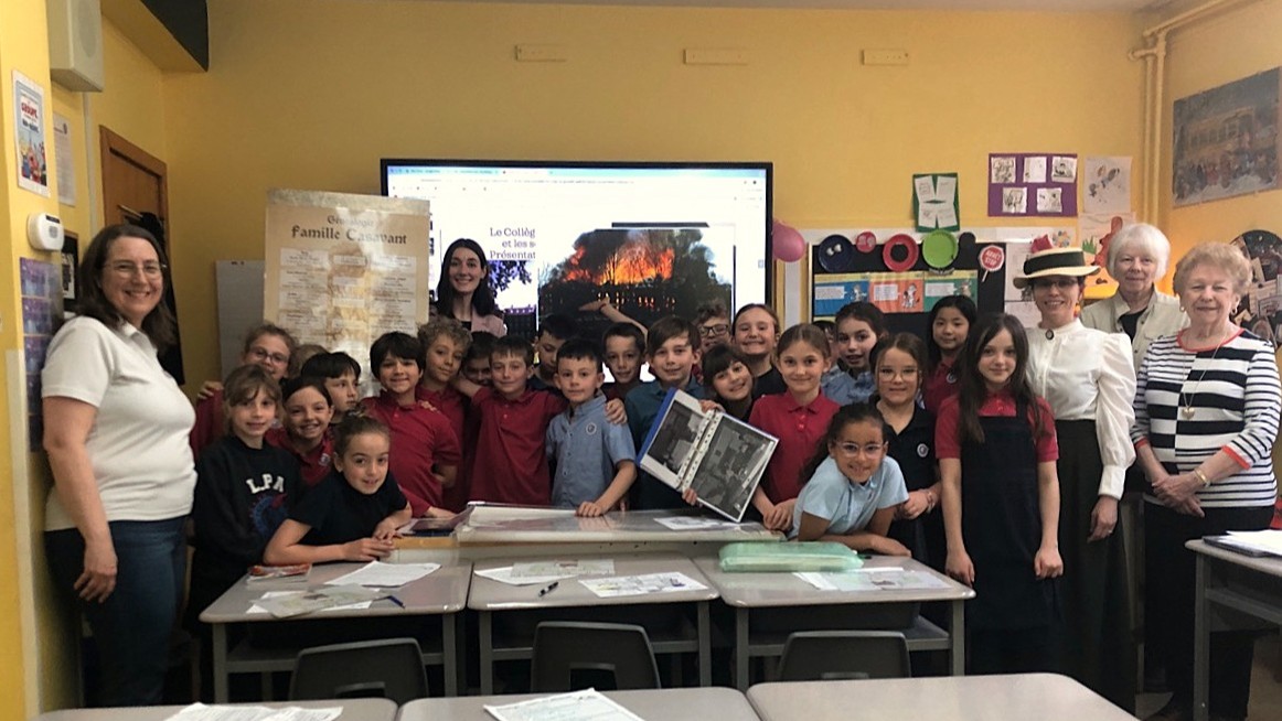 La classe de Stéphanie Davignon, enseignante à La Petite Académie, Saint-Hyacinthe (3e primaire)