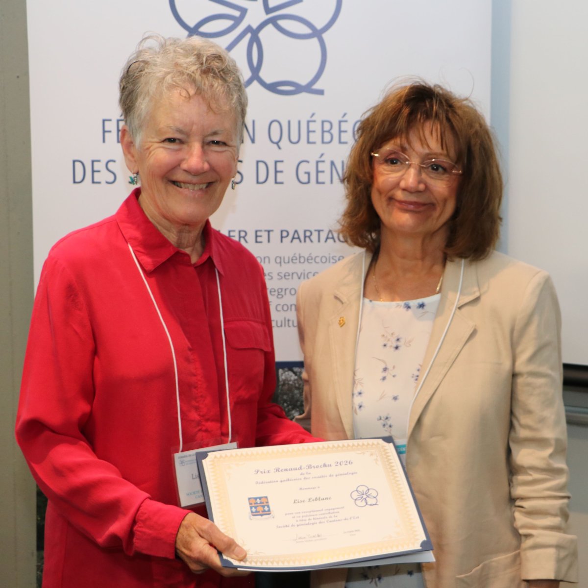 Lise Leblanc – Société de généalogie des Cantons-de-l'Est
