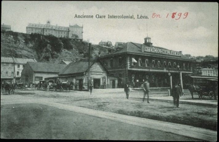 Gare de Lévis, 1899 - Source : BAnQ