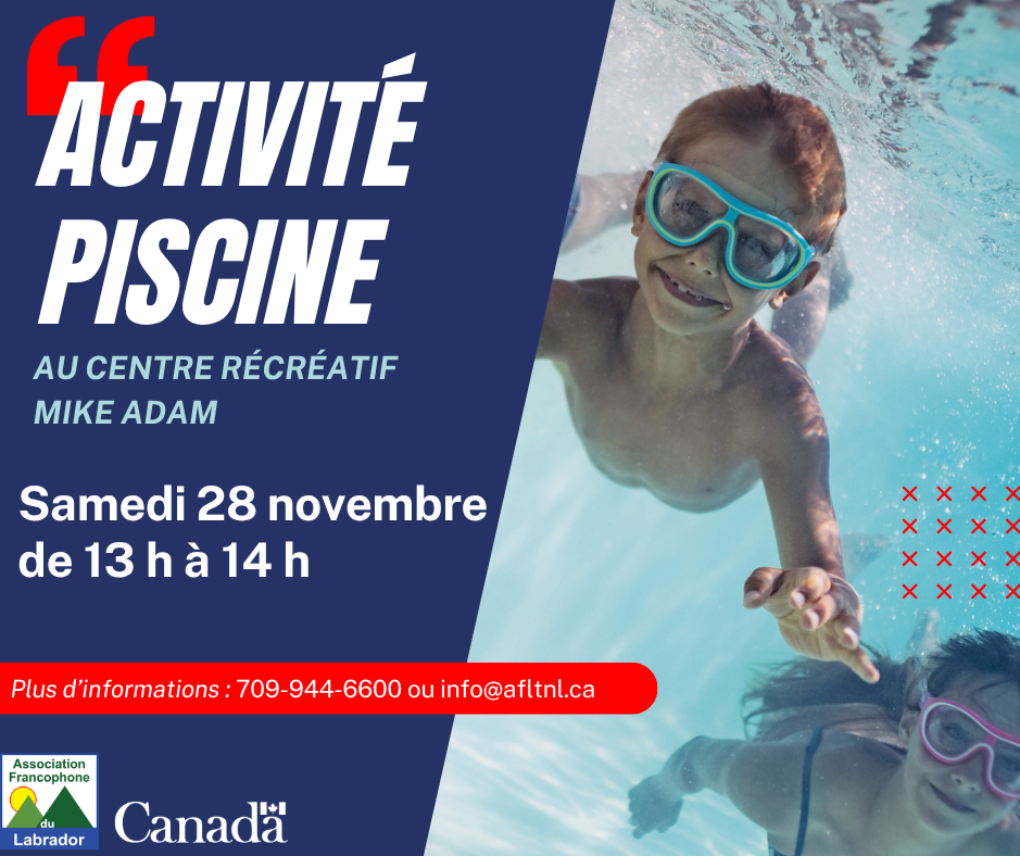 Piscine -  Samedi 28 novembre 2026