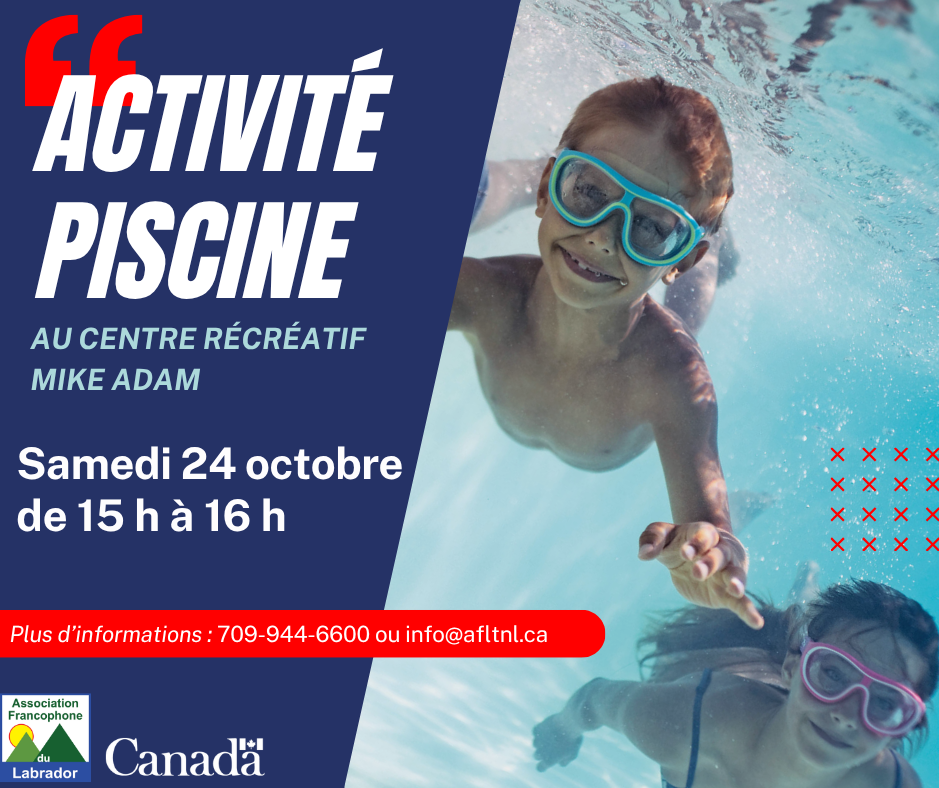 Piscine -  Samedi 24 octobre 2026