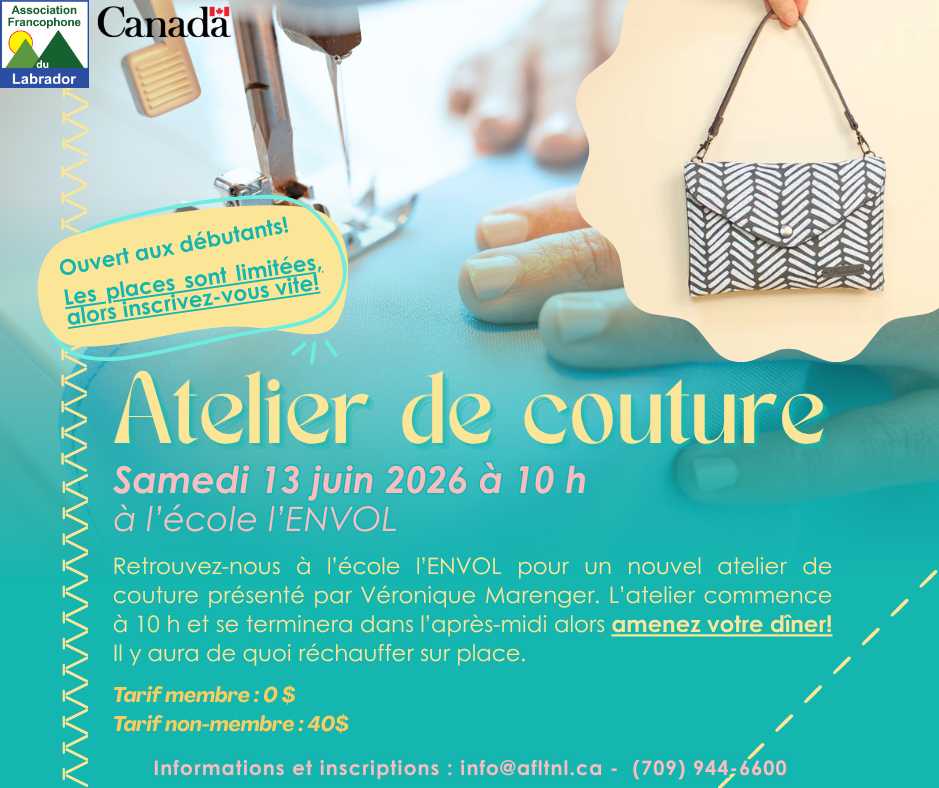 Atelier de couture - 13 juin 2026