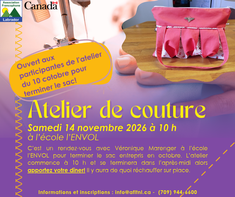 Atelier de couture - 14 novembre 2026