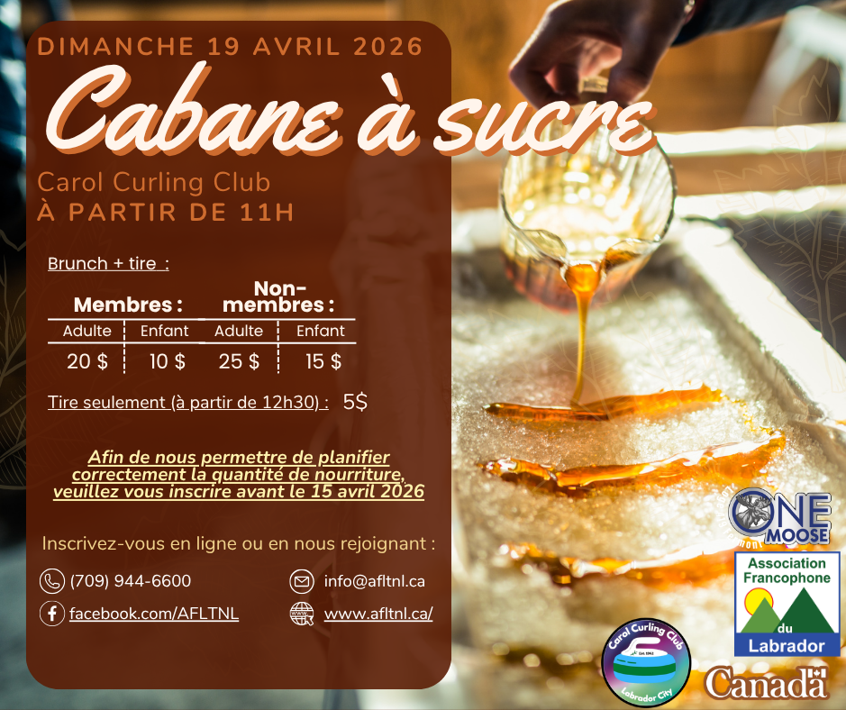 Cabane à sucre - 19 avril 2026