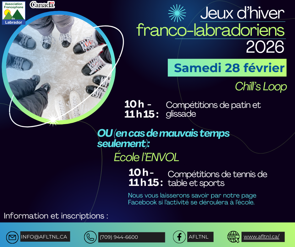 Jeux Franco 2026 - Course de patin - samedi 28 février 2025