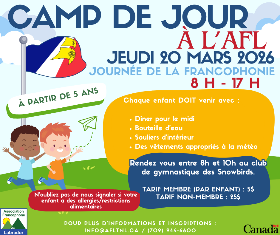Camp de jour - Vendredi 20 mars 2026
