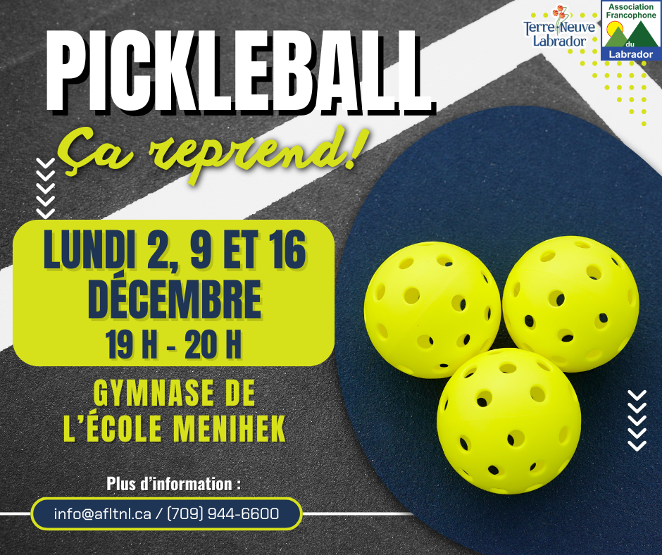 Pickleball - 09 décembre 2024