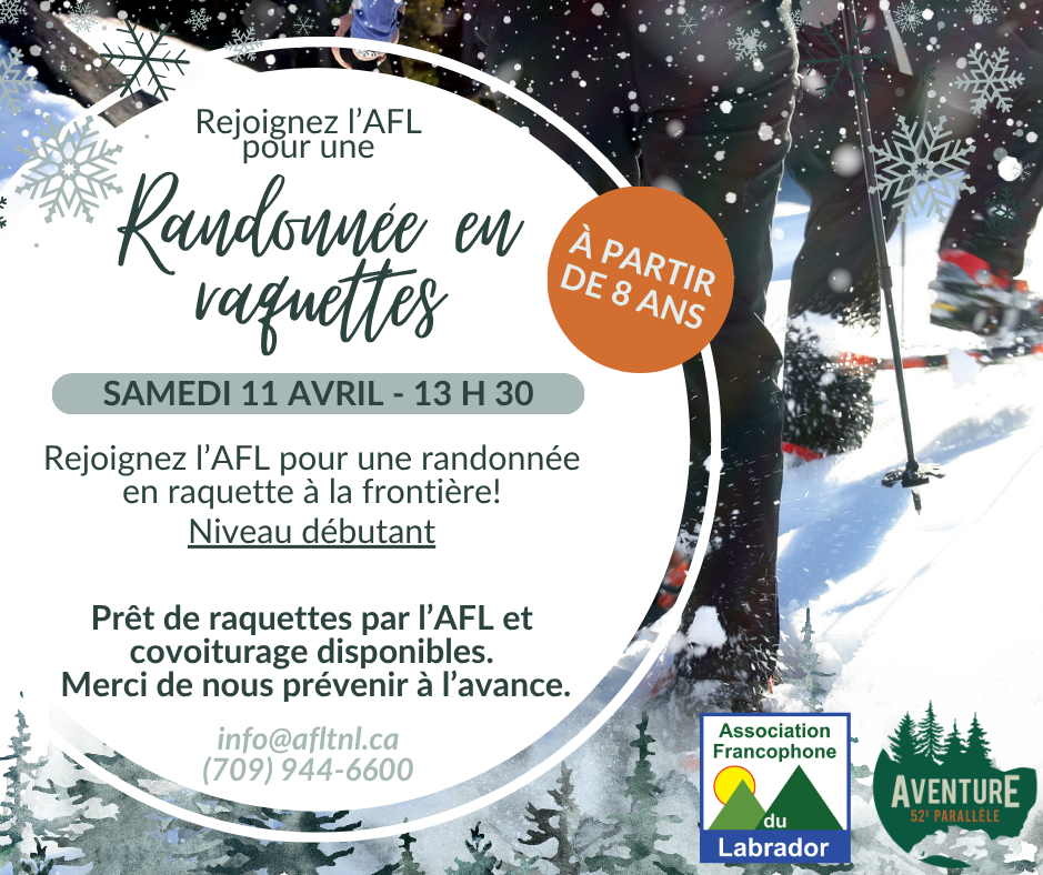 Randonnée en raquettes - 11 avril 2026