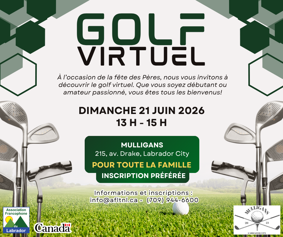 Golf virtuel - dimanche 21 juin 2026