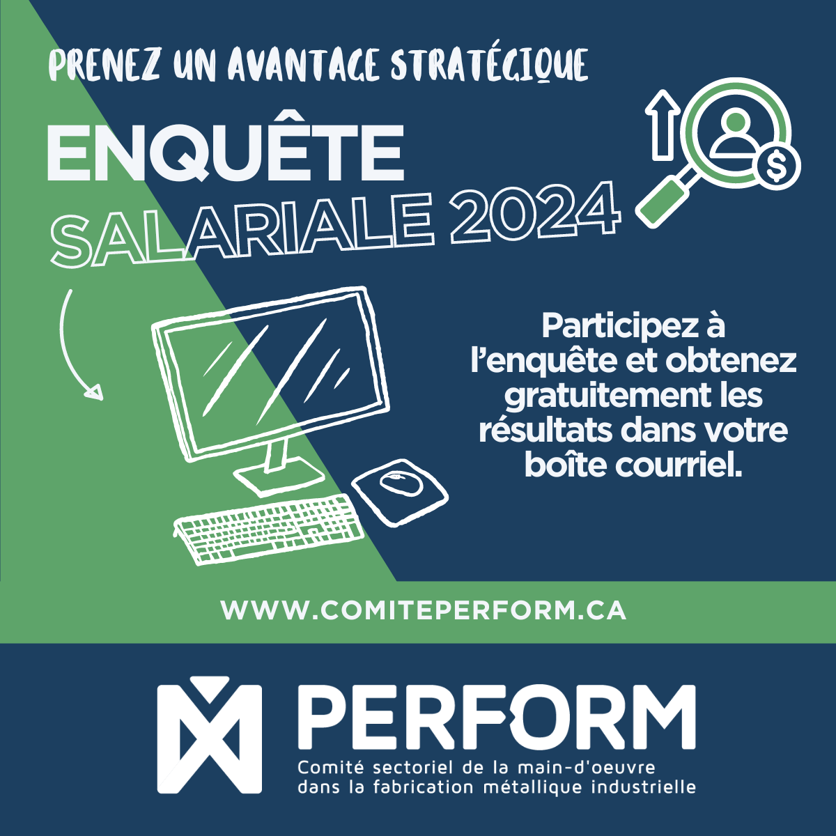 Enquête salariale - contribuez à donner l'heure juste.