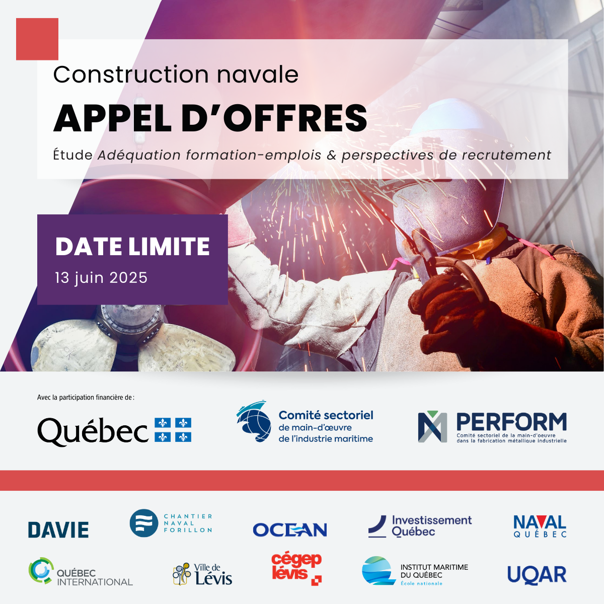 Construction navale au Québec : appel d’offres pour une étude stratégique sur la main-d’œuvre