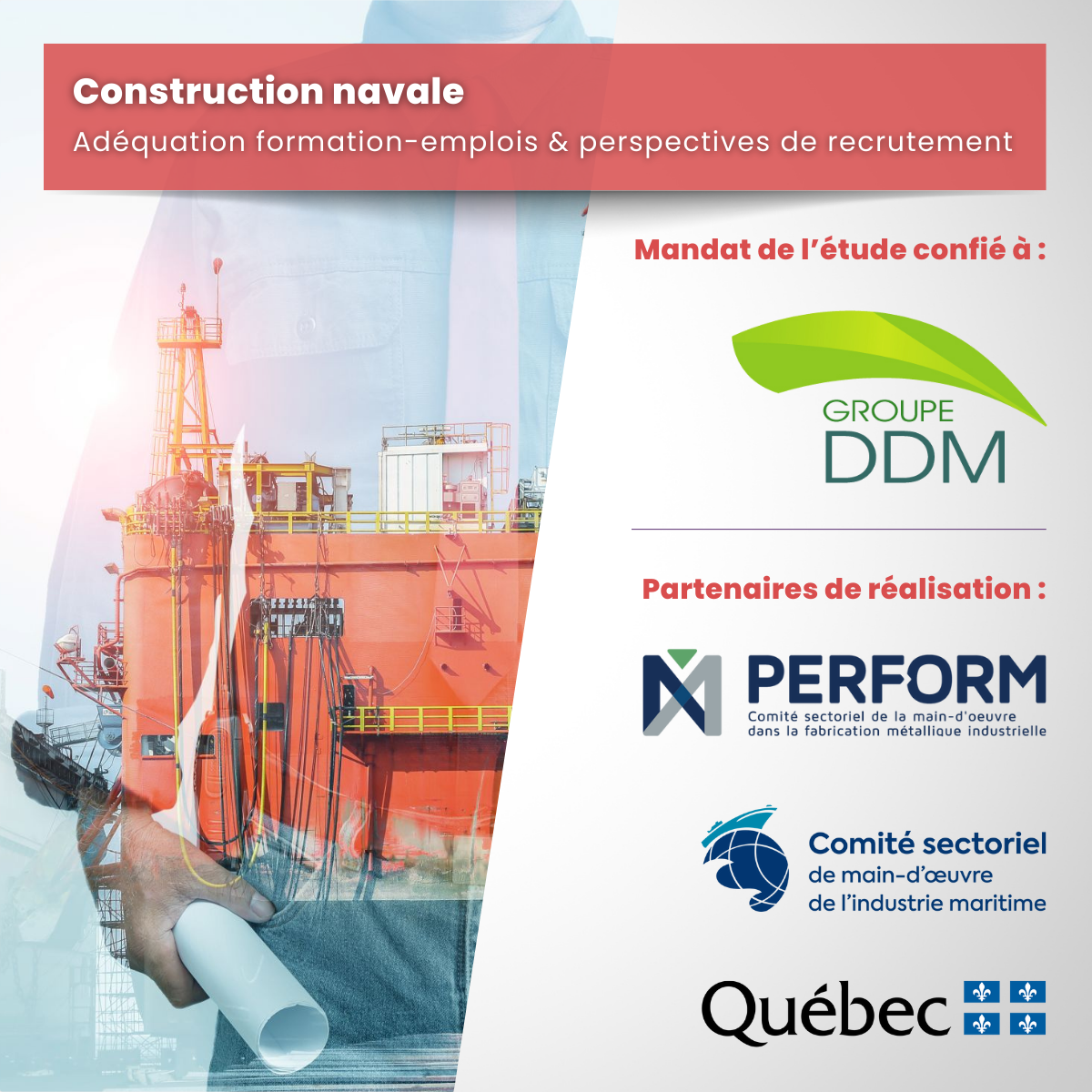Vers une meilleure planification de la main-d’œuvre en construction navale : l’étude Adéquation formation-emplois et perspectives de recrutement confiée au Groupe DDM